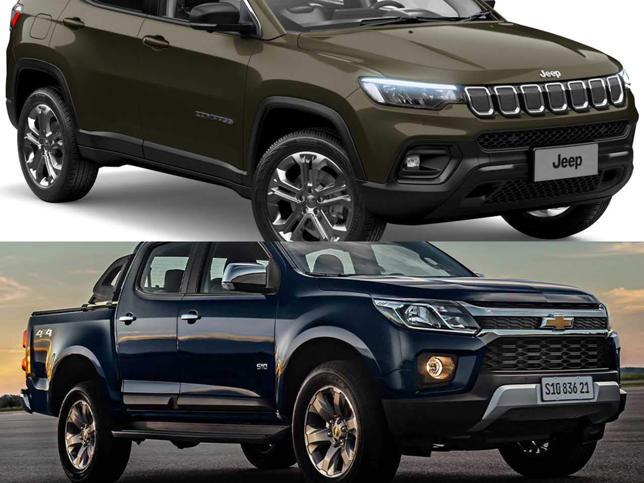 4x4 robusto para rebocar barco: Chevrolet S10 ou Jeep Compass?