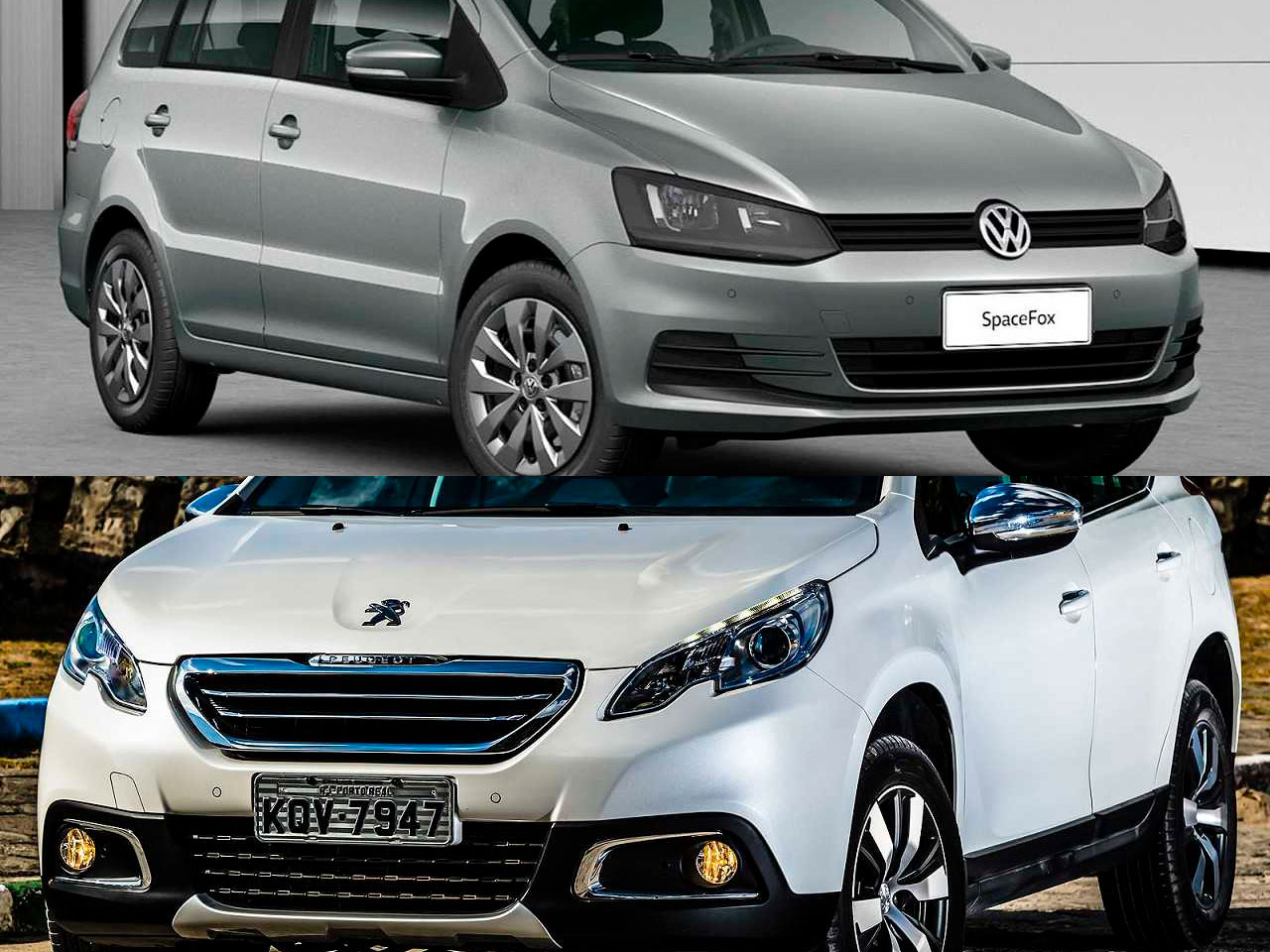 Ambos modelo 2018: VW SpaceFox manual ou um Peugeot 2008 automático?