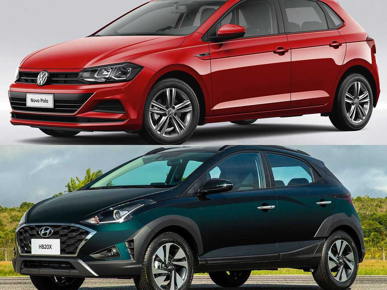 Automáticos abaixo de R$ 70 mil: VW Polo 1.6 ou Hyundai HB20X?