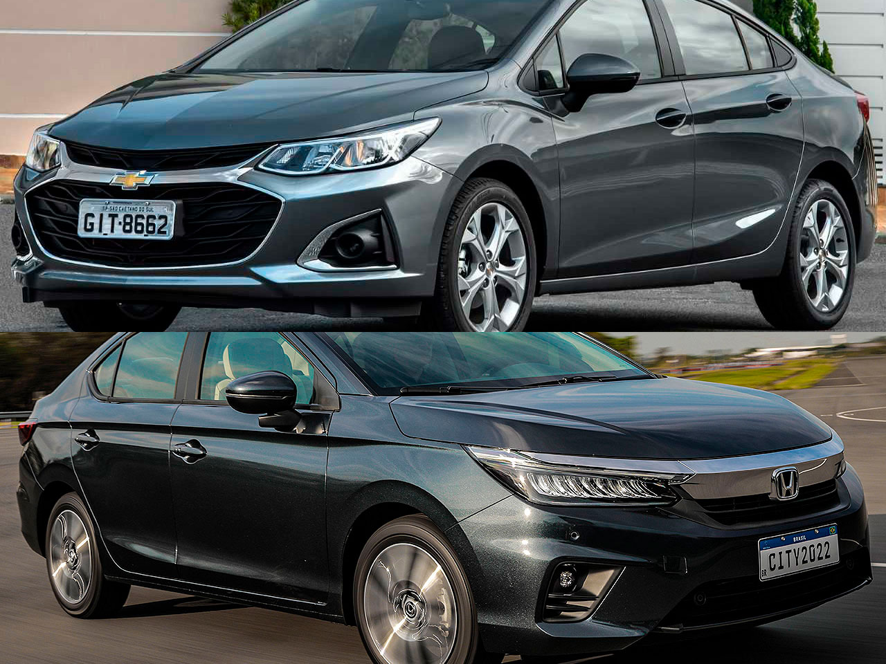Chevrolet Cruze LT ou um Honda City EX?