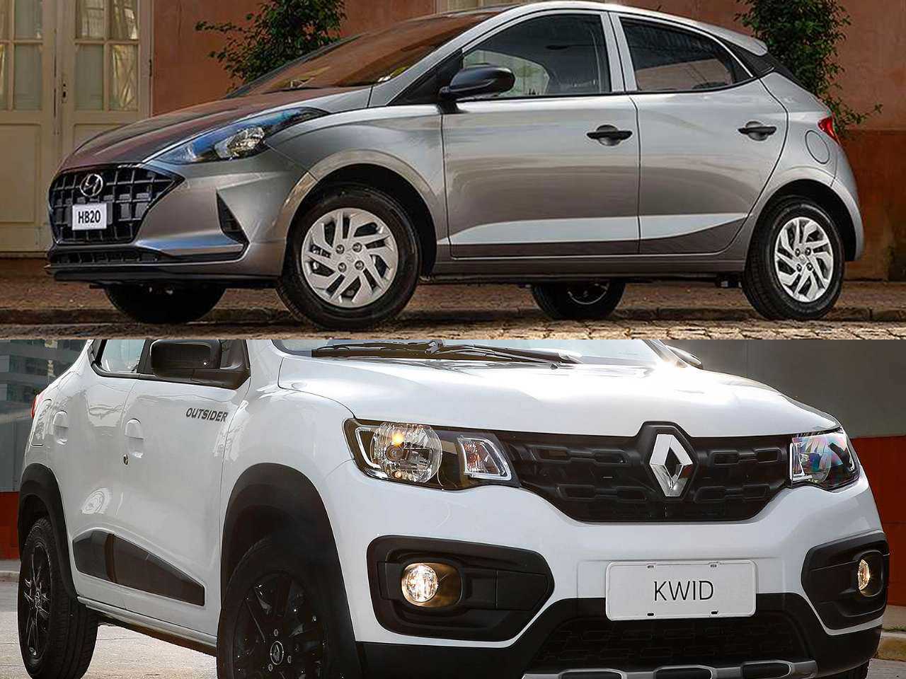 Compacto com ''embreagem confortável'': Renault Kwid ou Hyundai HB20?