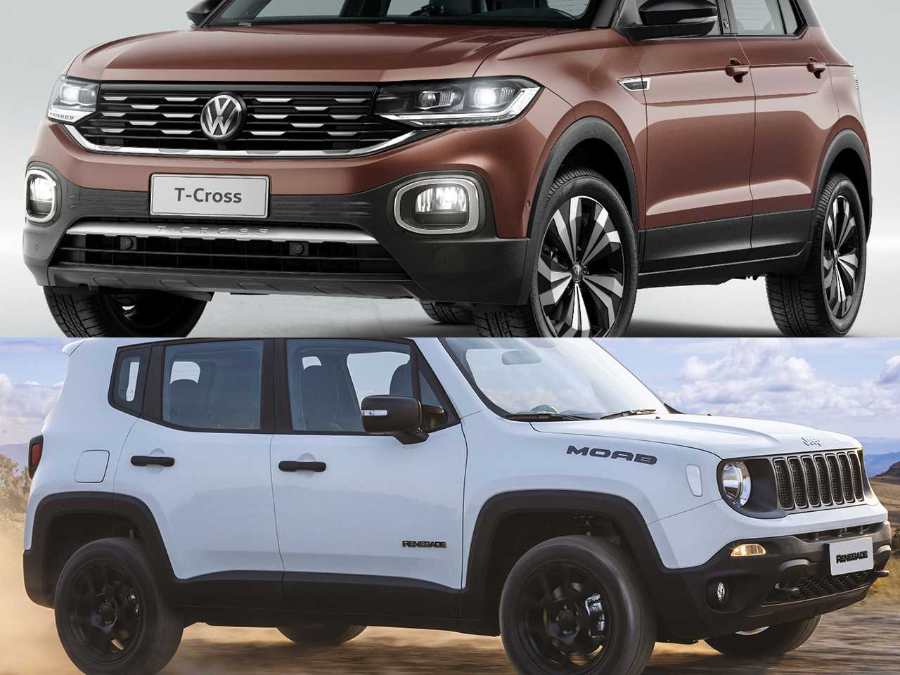 Compra com isenção de IPI: Jeep Renegade Moab ou VW T-Cross Highline?