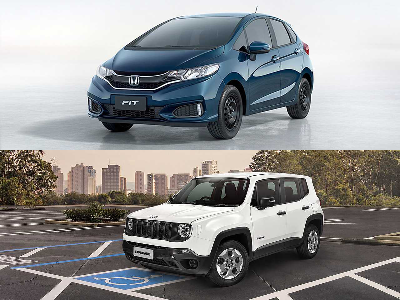 Compra com isenção: Honda Fit Personal ou um Jeep Renegade?