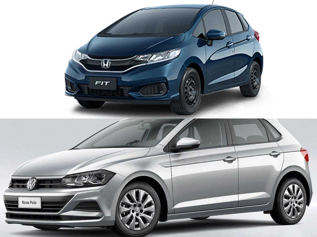 Compra com isenção: VW Polo Sense ou um Honda Fit Personal?