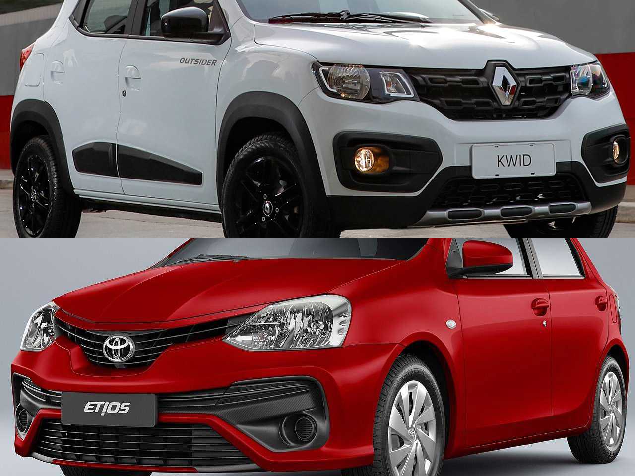 Compra do primeiro carro: Etios X ou um Kwid Outsider?