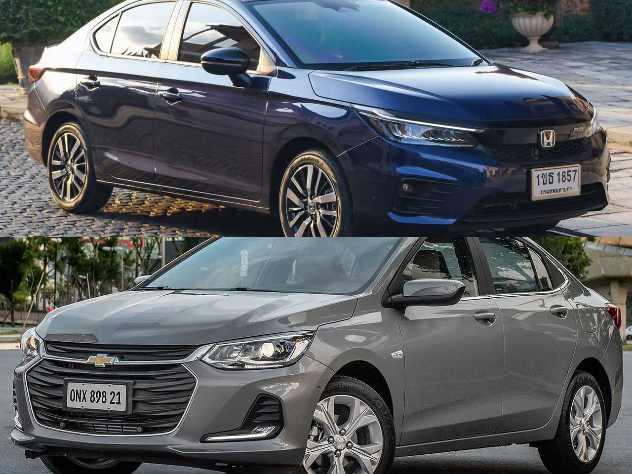 Optar por um Chevrolet Onix Plus ou aguardar a nova geração do Honda City?