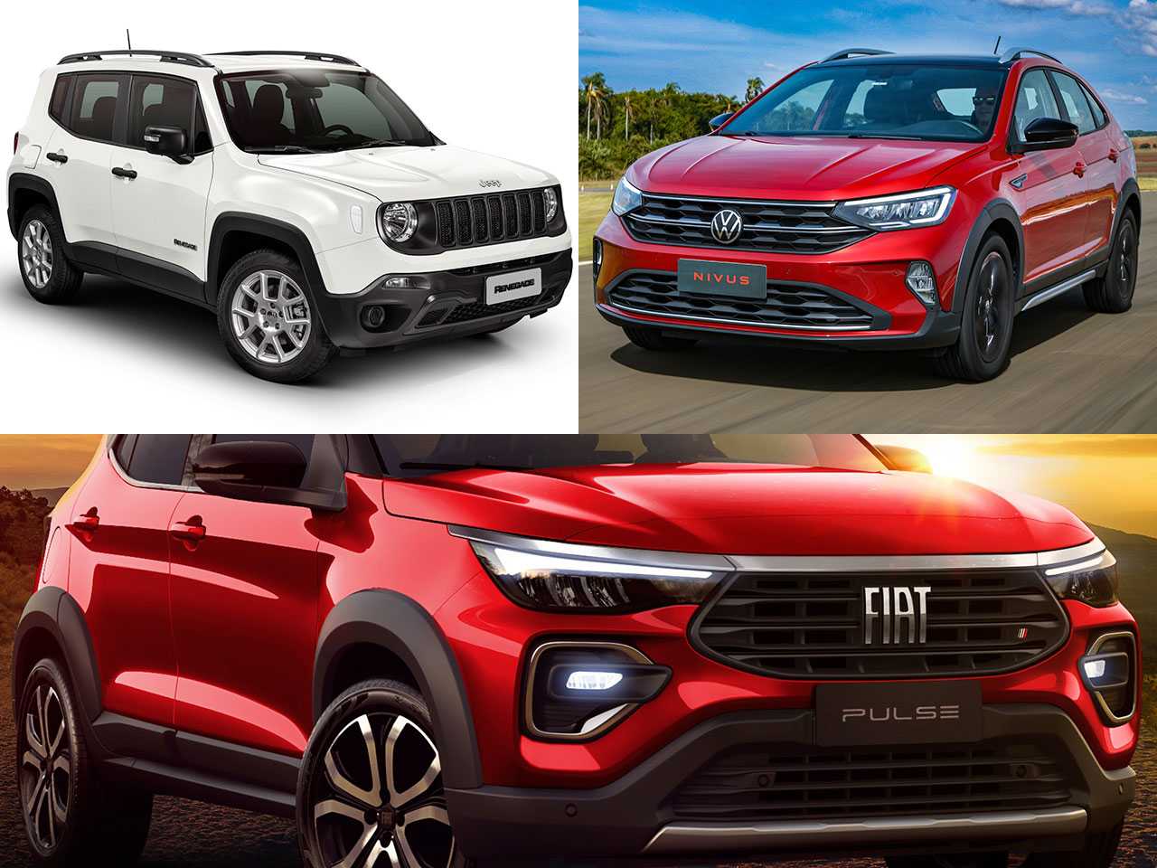 Comprar agora um Jeep Renegade ou um VW Nivus ou aguardar o Fiat Pulse?