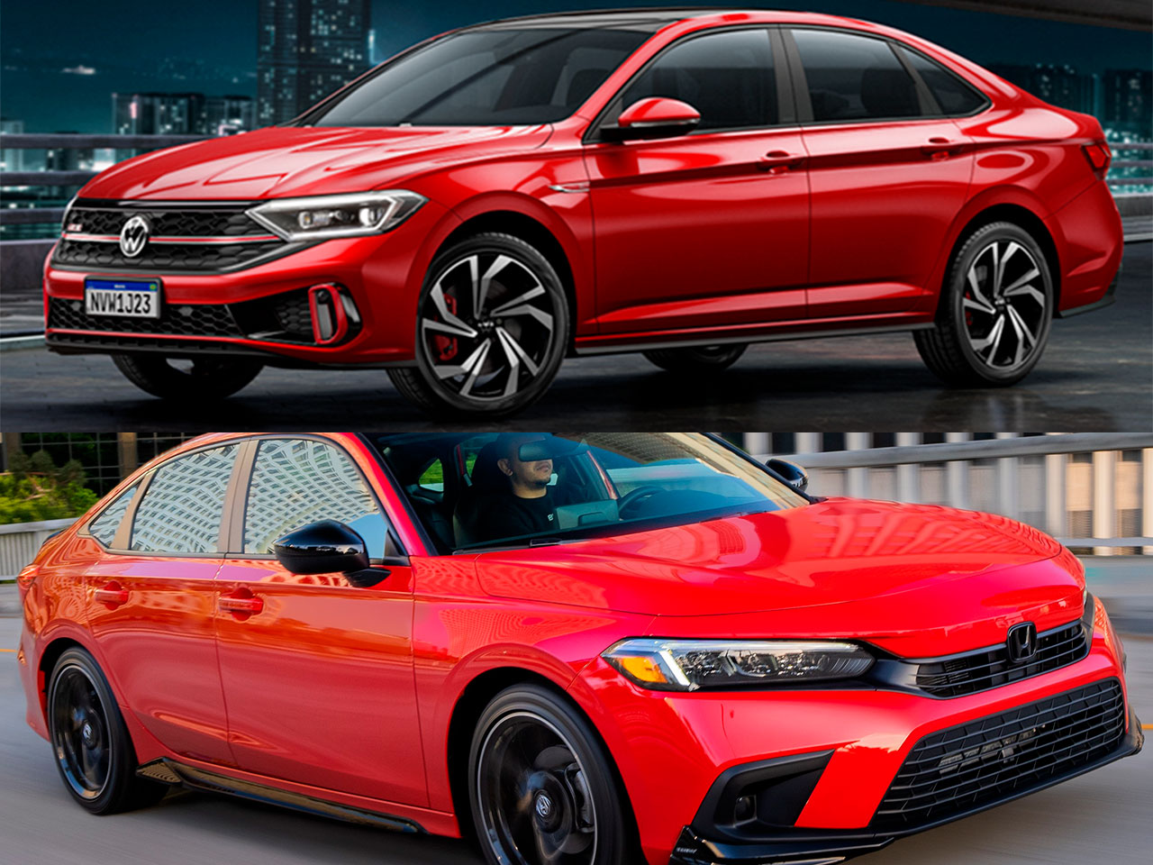 Comprar um VW Jetta GLI ou aguardar pelo novo Honda Civic?