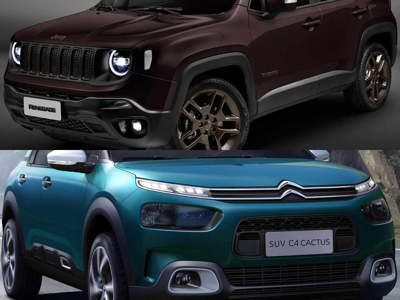 Confiabilidade, segurança, espaço e desempenho: Citroën C4 Cactus ou Jeep Renegade?
