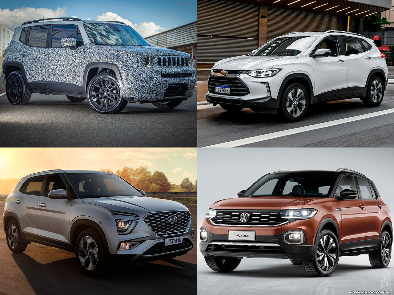 Creta, Tracker, T-Cross ou aguardar o Renegade 2023 com motor 1.3 turbo?