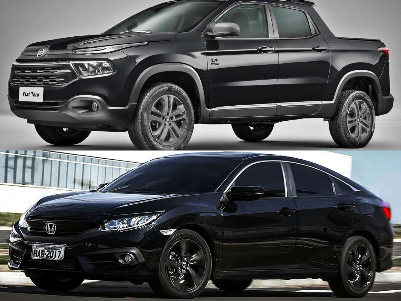 Dúvida em seminovos: uma Toro 2.4 ou um Civic Sport?