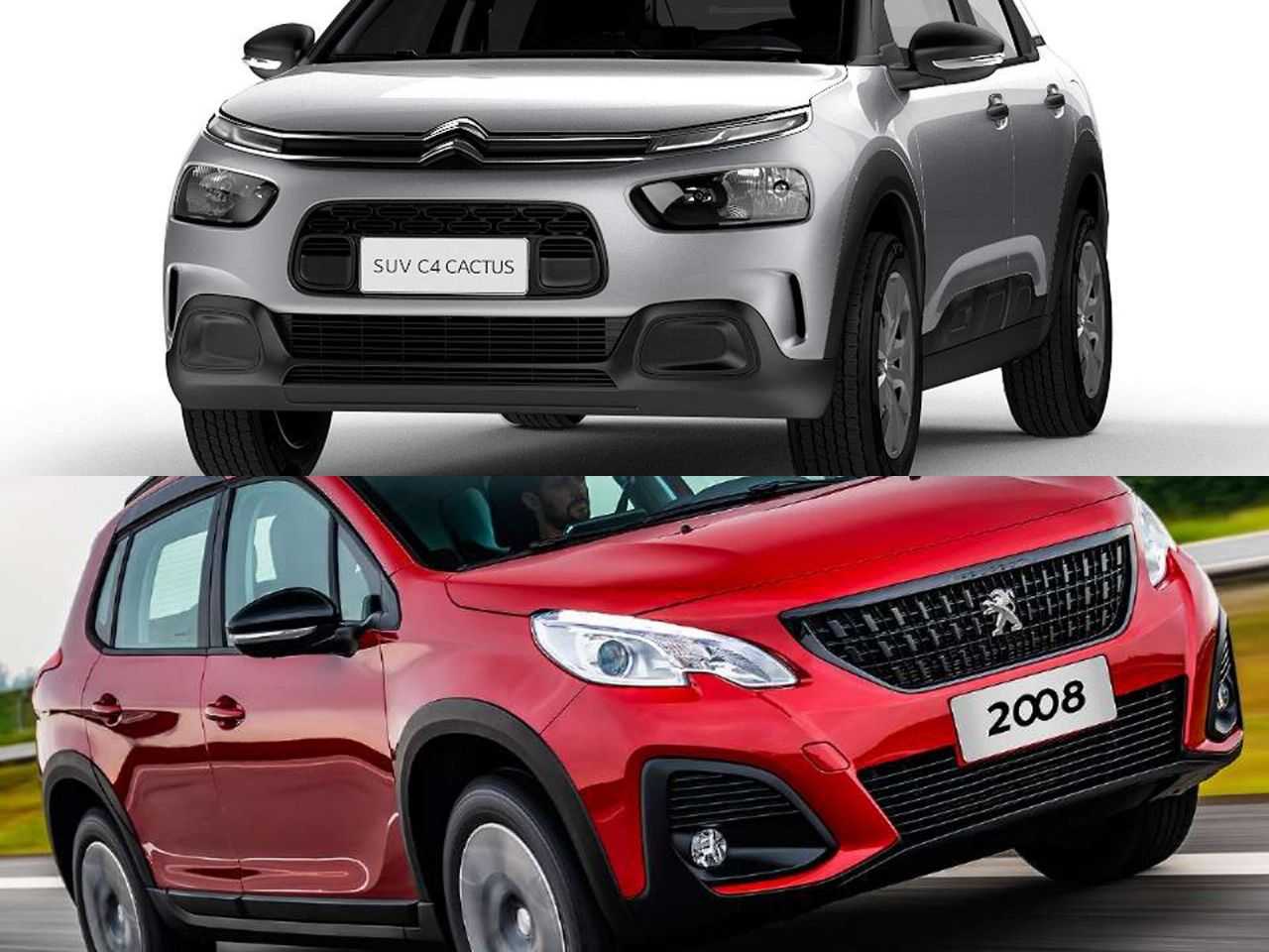 Dúvida entre primos na compra PcD: Citroën C4 Cactus ou Peugeot 2008?