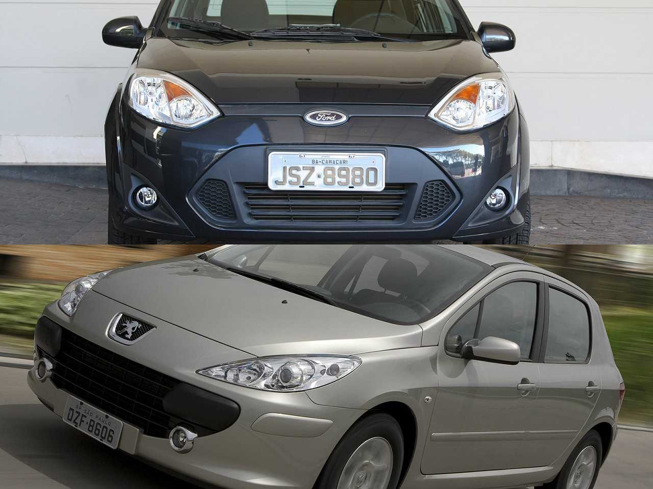 Ford Fiesta Sedan 2011 ou um Peugeot 307 2008, ambos na faixa de R$ 15.000?