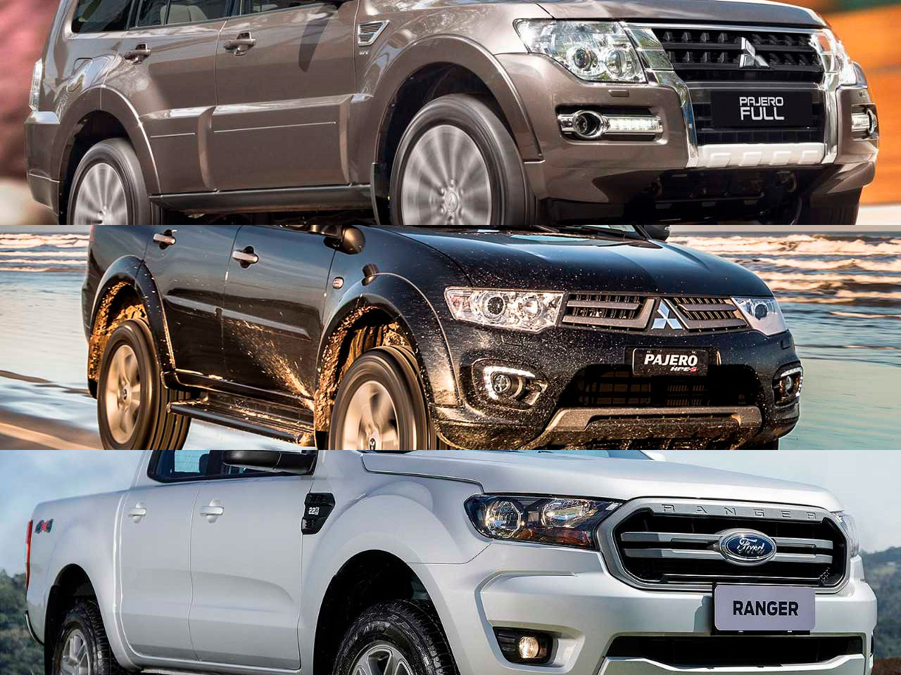 Ford Ranger 2.2 2014, Pajero Dakar 2012 ou um Pajero Full diesel 2010?