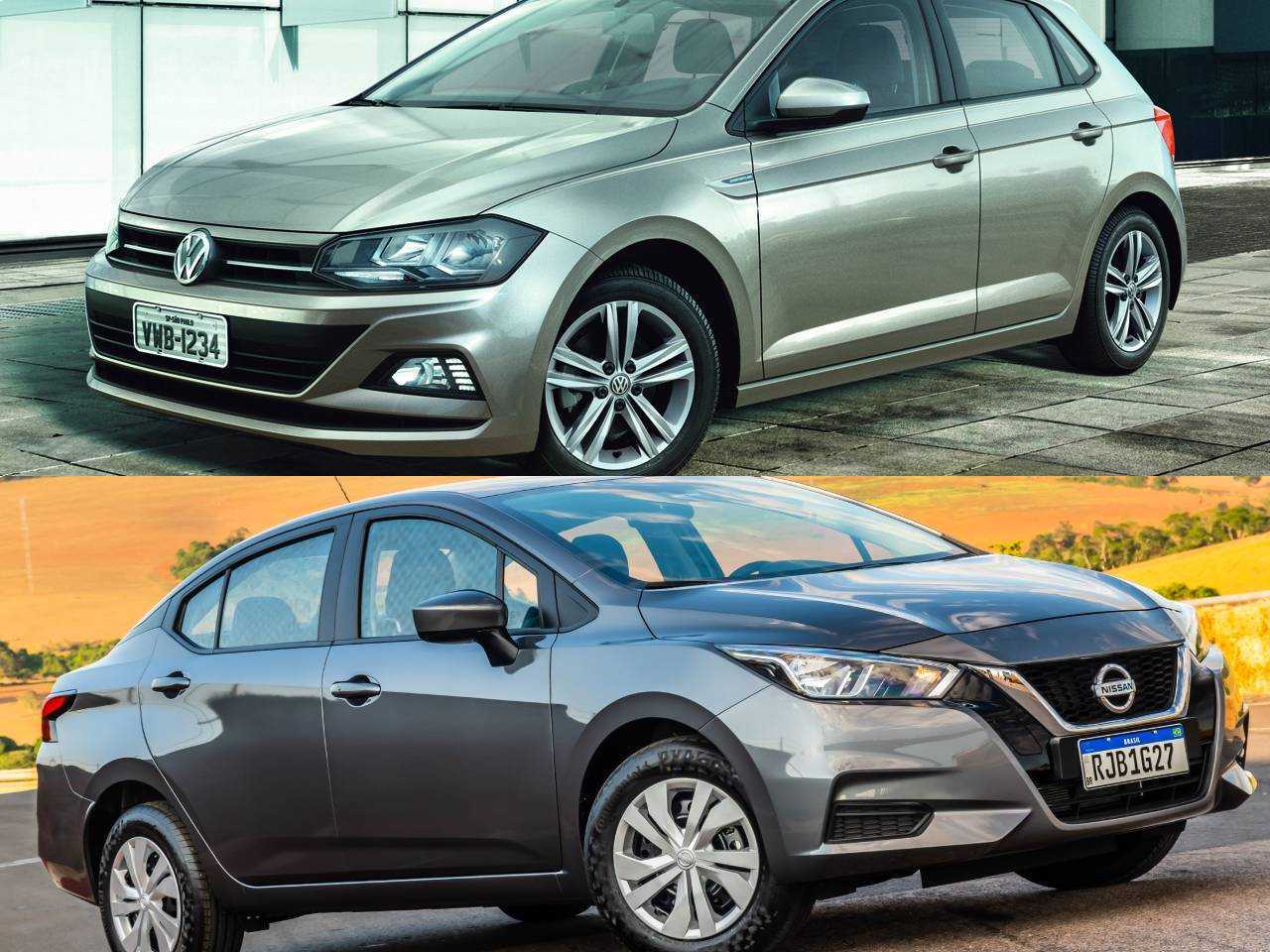 Hatch ou sedã? Comprar um Nissan Versa ou um VW Polo Comfortline?