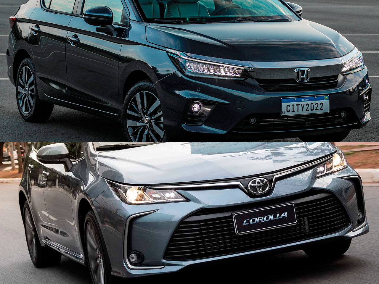 Honda City Touring 0 km ou um Toyota Corolla seminovo?