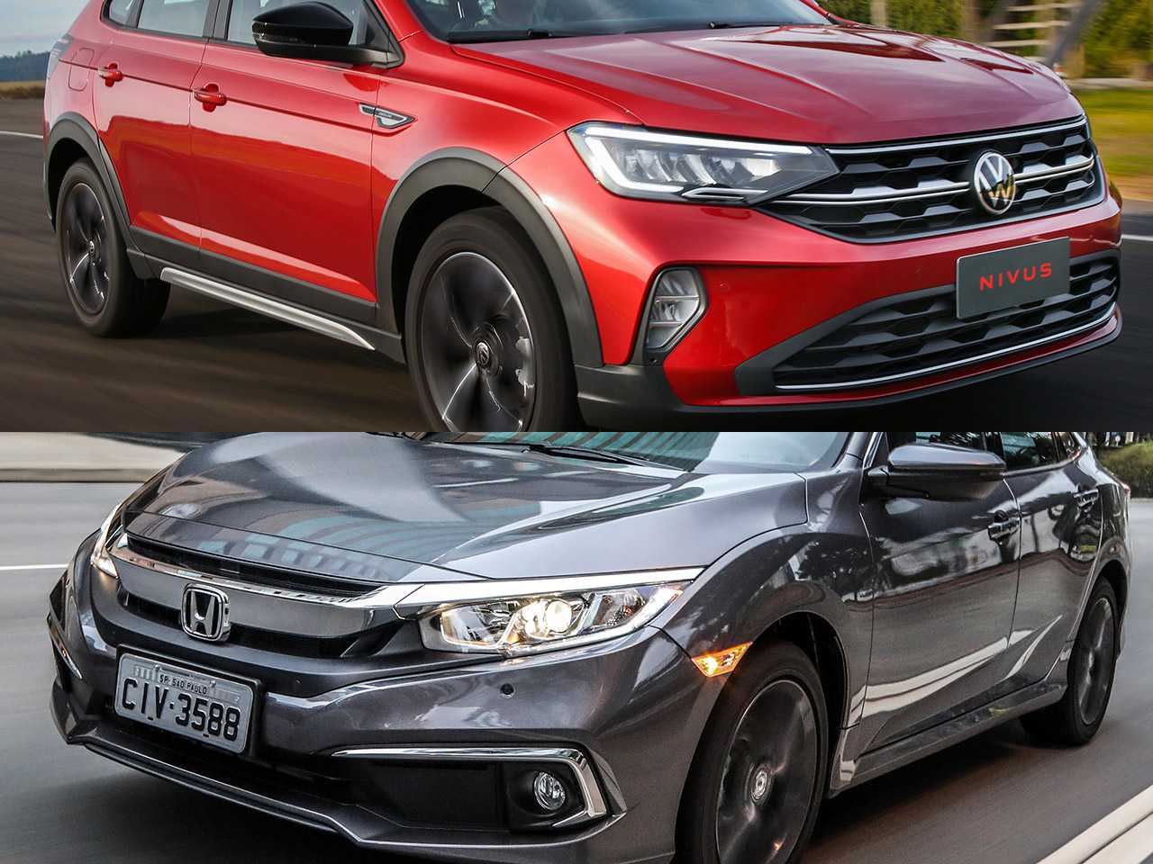 Honda Civic EX ou um Volkswagen Nivus Highline?