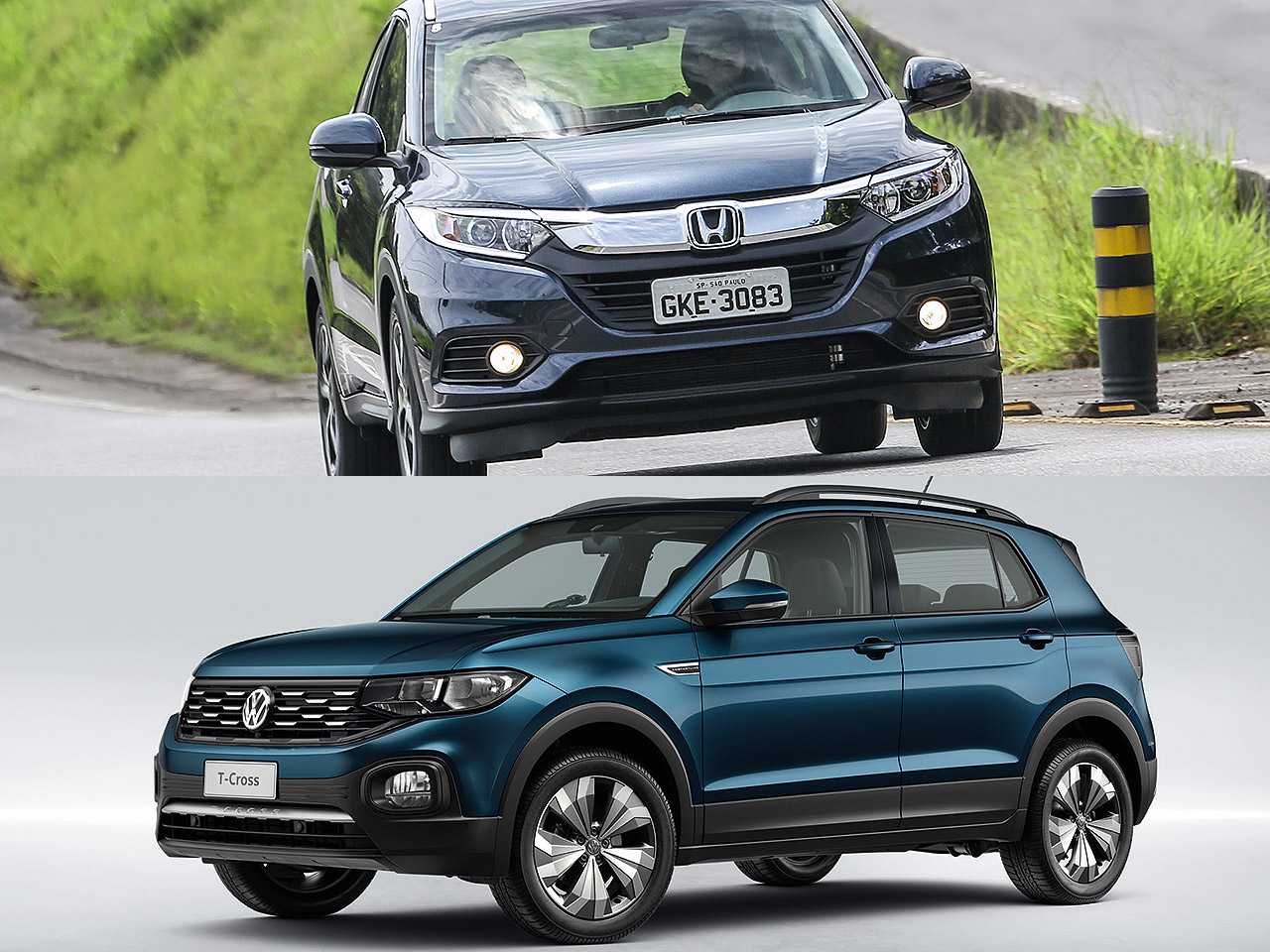 Honda HR-V EXL 2020 ou um VW T-Cross Comfortline 2021?