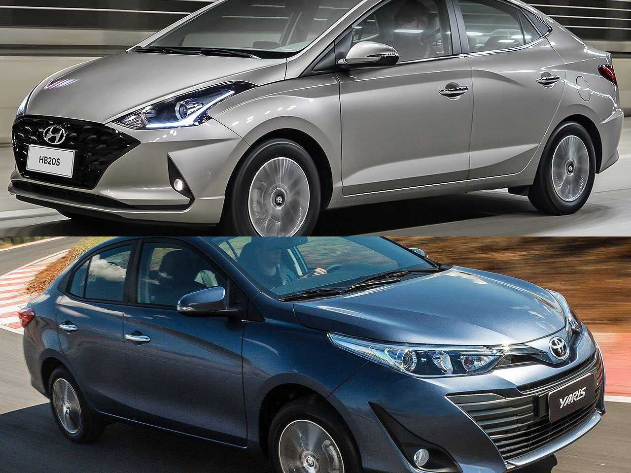 Hyundai HB20S Vision 1.6 ou um Toyota Yaris Sedã XL Live, ambos automáticos?