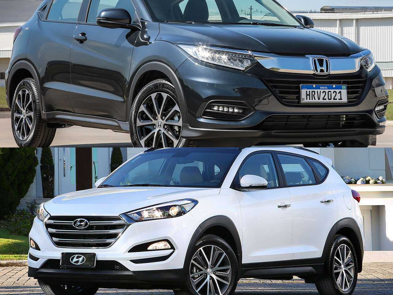 Hyundai New Tucson GLS 2018 ou um Honda HR-V EX 2021?