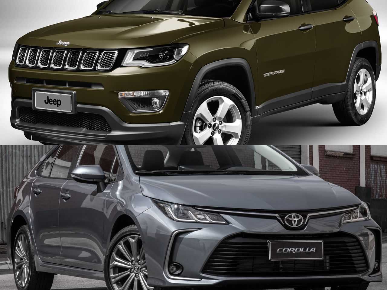 Modelos na faixa de R$ 110.000: Toyota Corolla ou Jeep Compass?