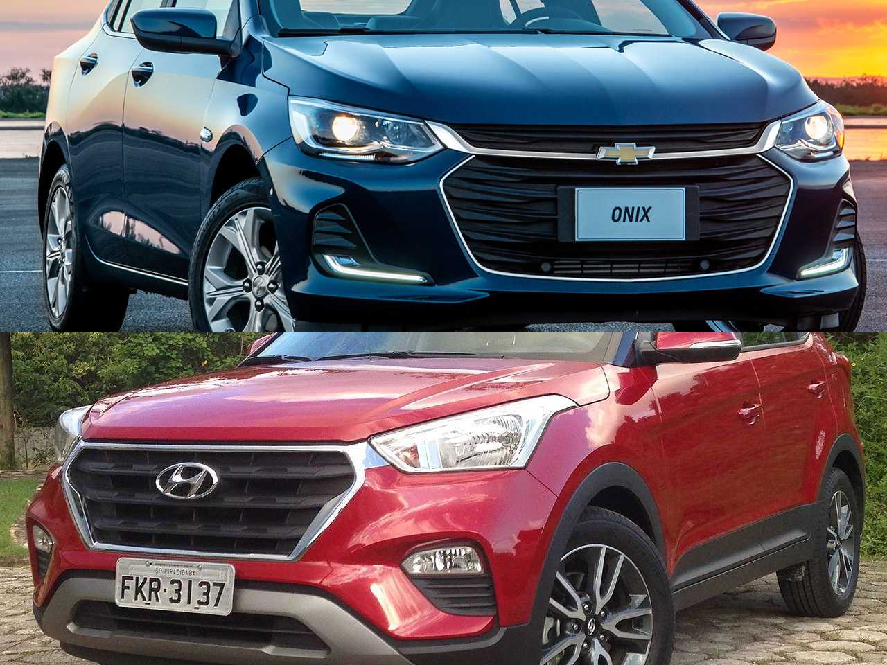Novo ou seminovo: optar por um Creta 2018 ou um Onix Plus 0 km?