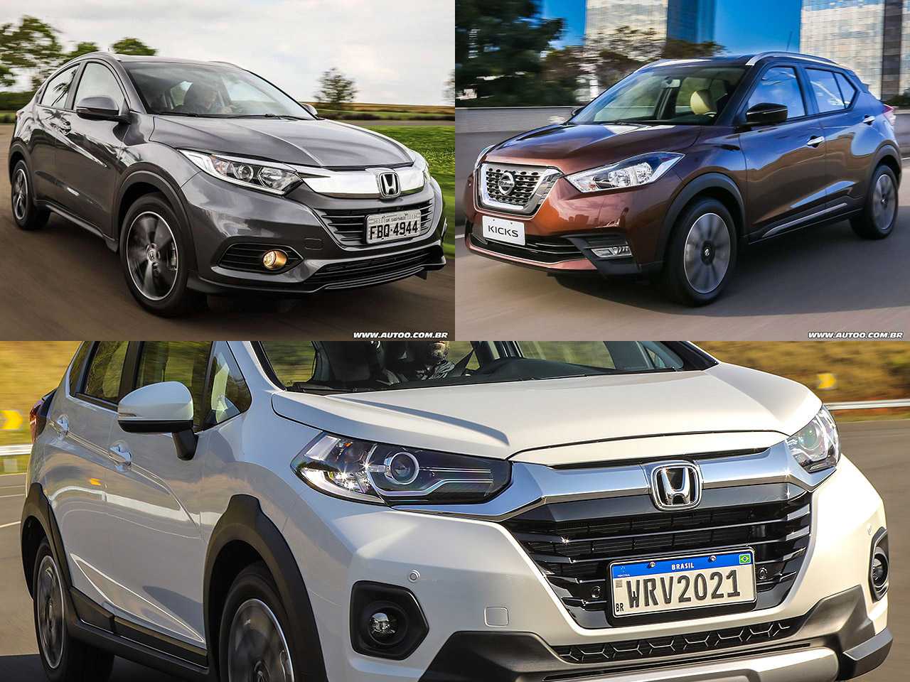 Optar por um Honda WR-V EXL 2021 ou partir para um Kicks ou um HR-V, ambos seminovos?