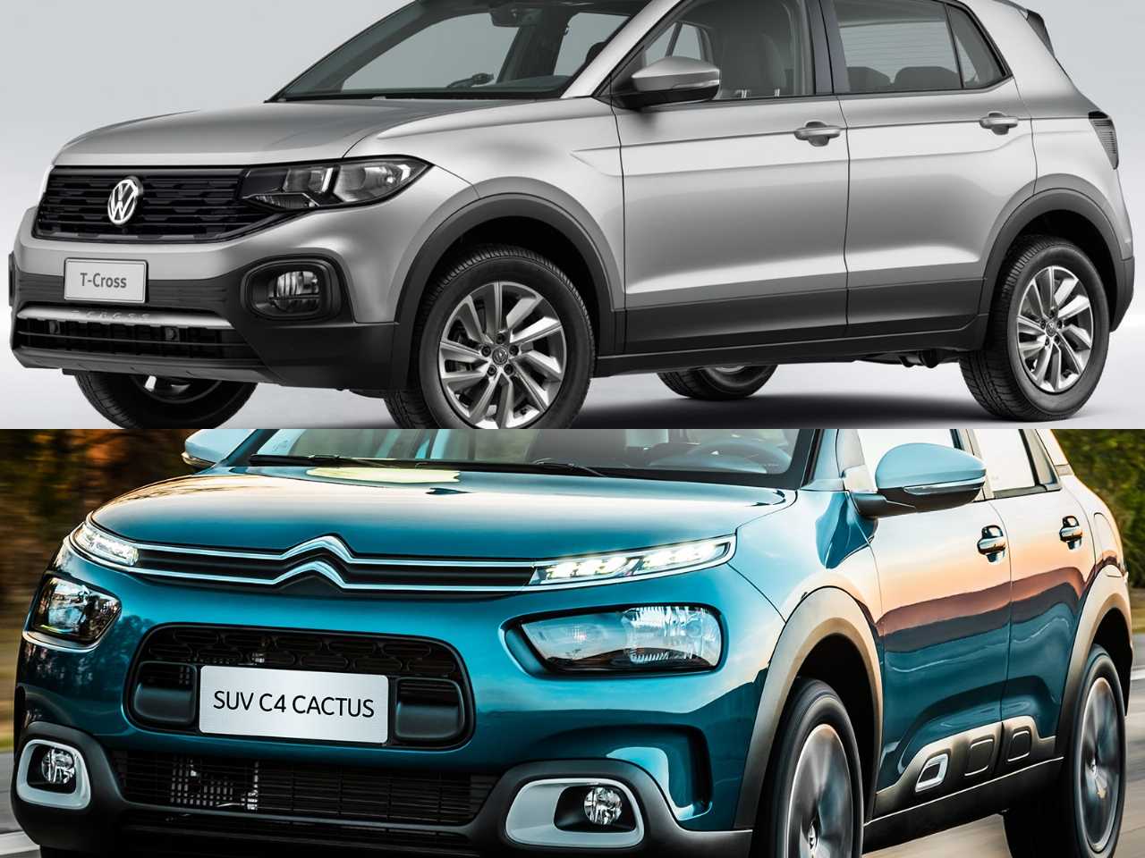Pelo mesmo preço, um T-Cross 1.0 TSI automático ou um C4 Cactus Feel Pack?