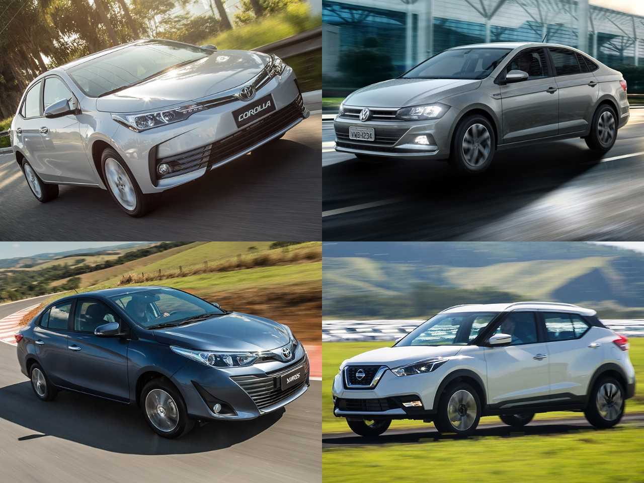Pensando na manutenção e revenda: Corolla, Yaris, Kicks ou Virtus?
