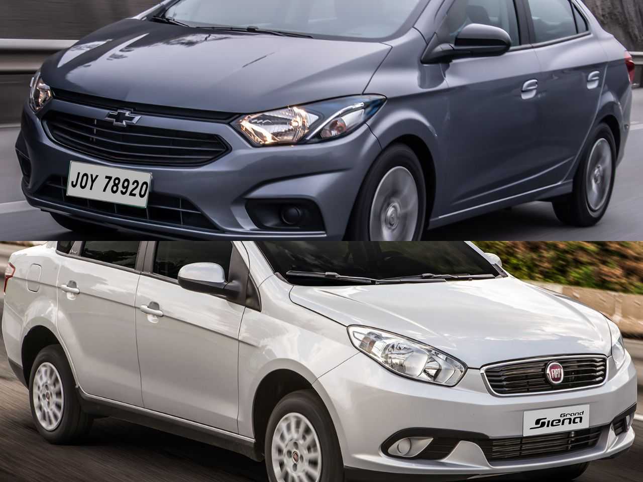 Sedã para trabalho: Onix Joy Plus ou um Fiat Grand Siena?