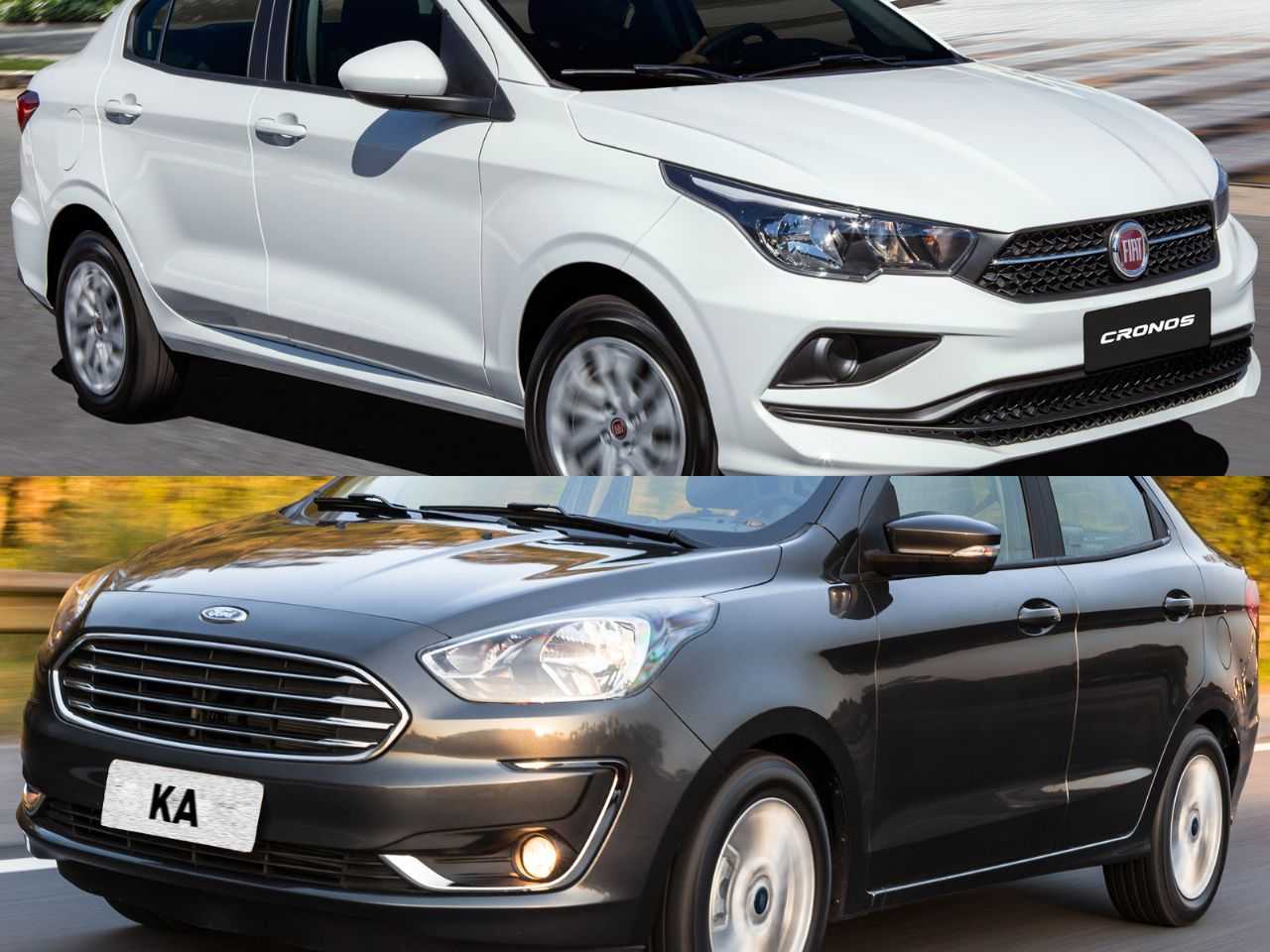 Sedans compactos: Fiat Cronos ou Ford Ka Sedan?