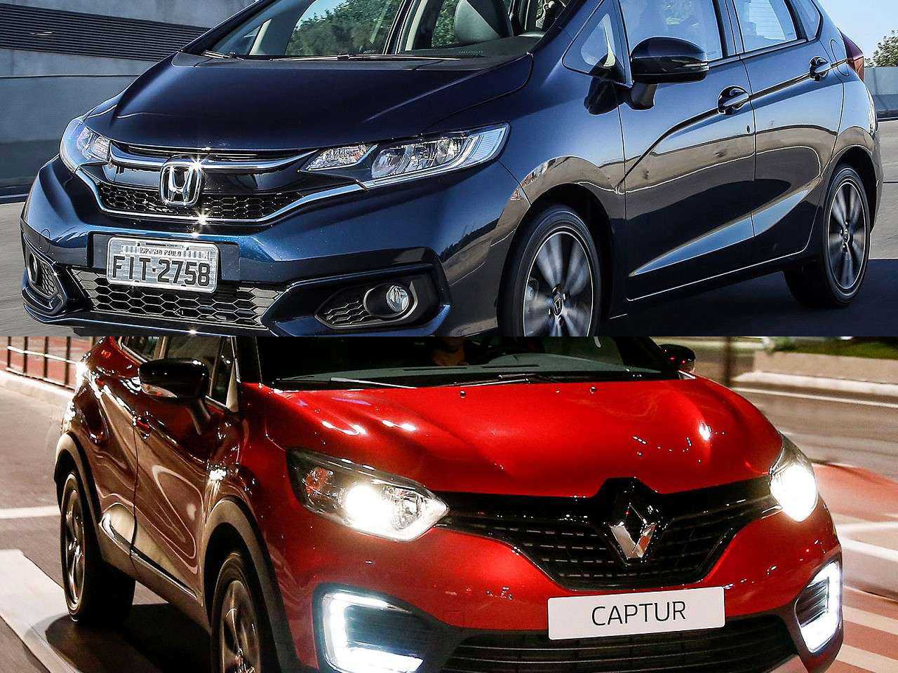 Seminovos 2019: Renault Captur Life ou um Honda Fit LX?