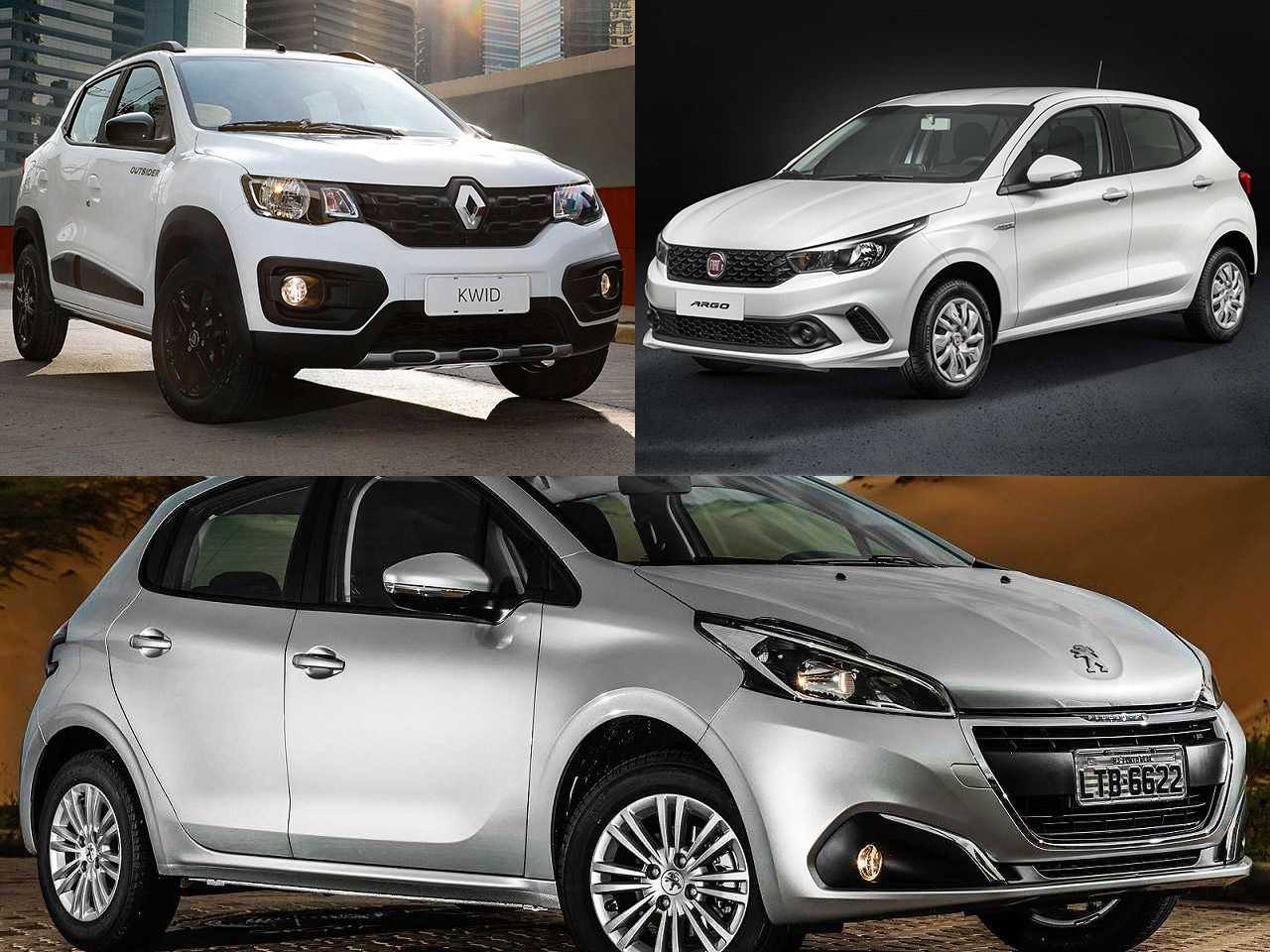 Seminovos até R$ 40 mil: Peugeot 208 Allure 1.2, Renault Kwid ou Fiat Argo Drive 1.0?