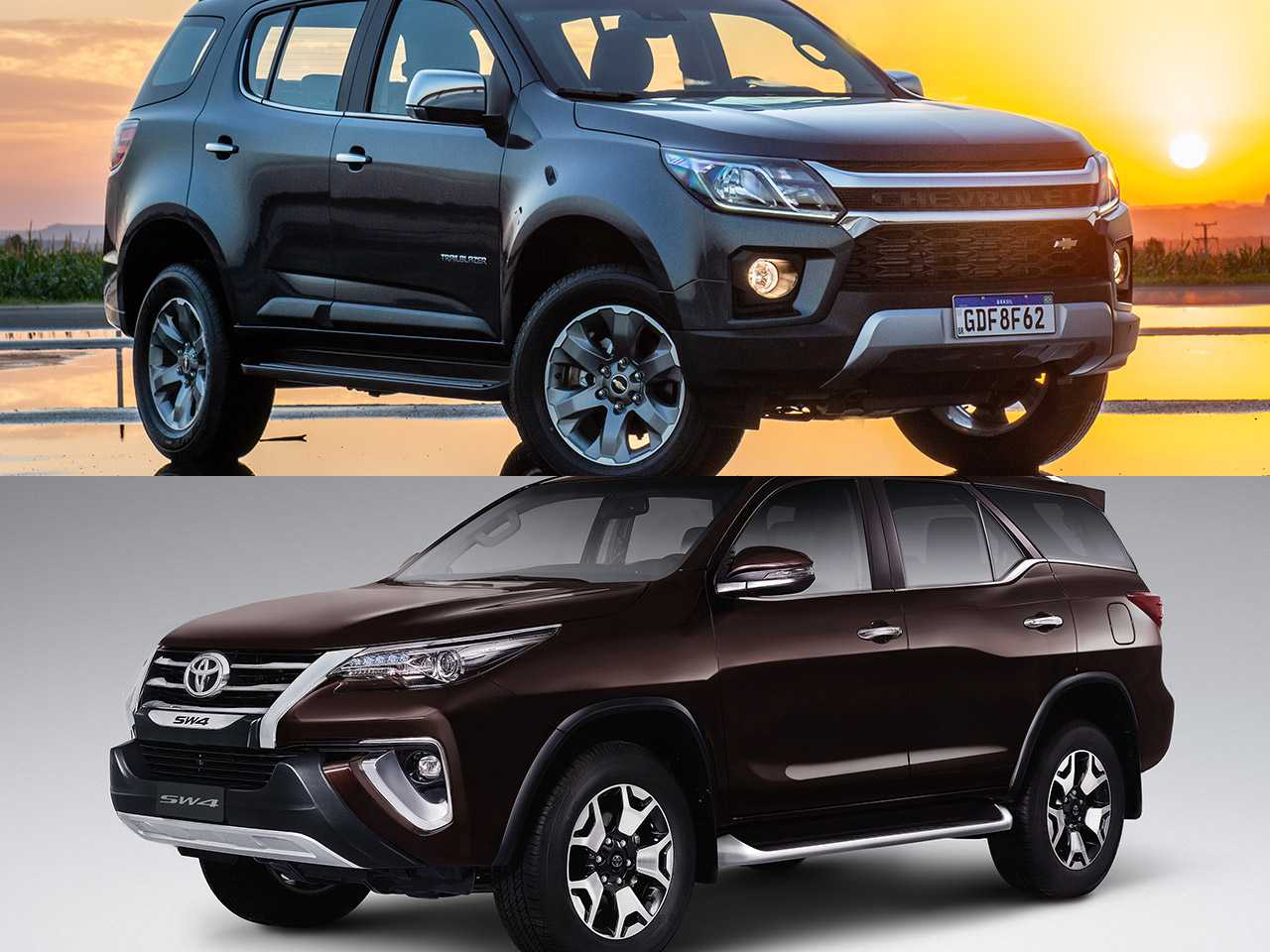 SUV 7 lugares diesel: Toyota SW4 ou Chevrolet Trailblazer?
