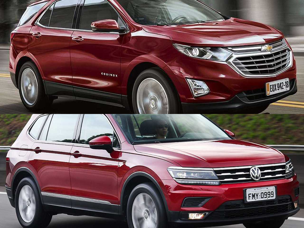 SUV médios 2019: Chevrolet Equinox ou um VW Tiguan Allspace?