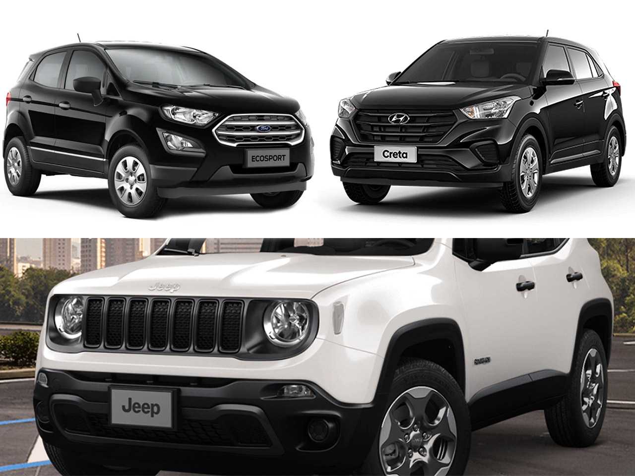 SUVs ainda disponíveis para PcD: Hyundai Creta, Jeep Renegade ou Ford EcoSport?