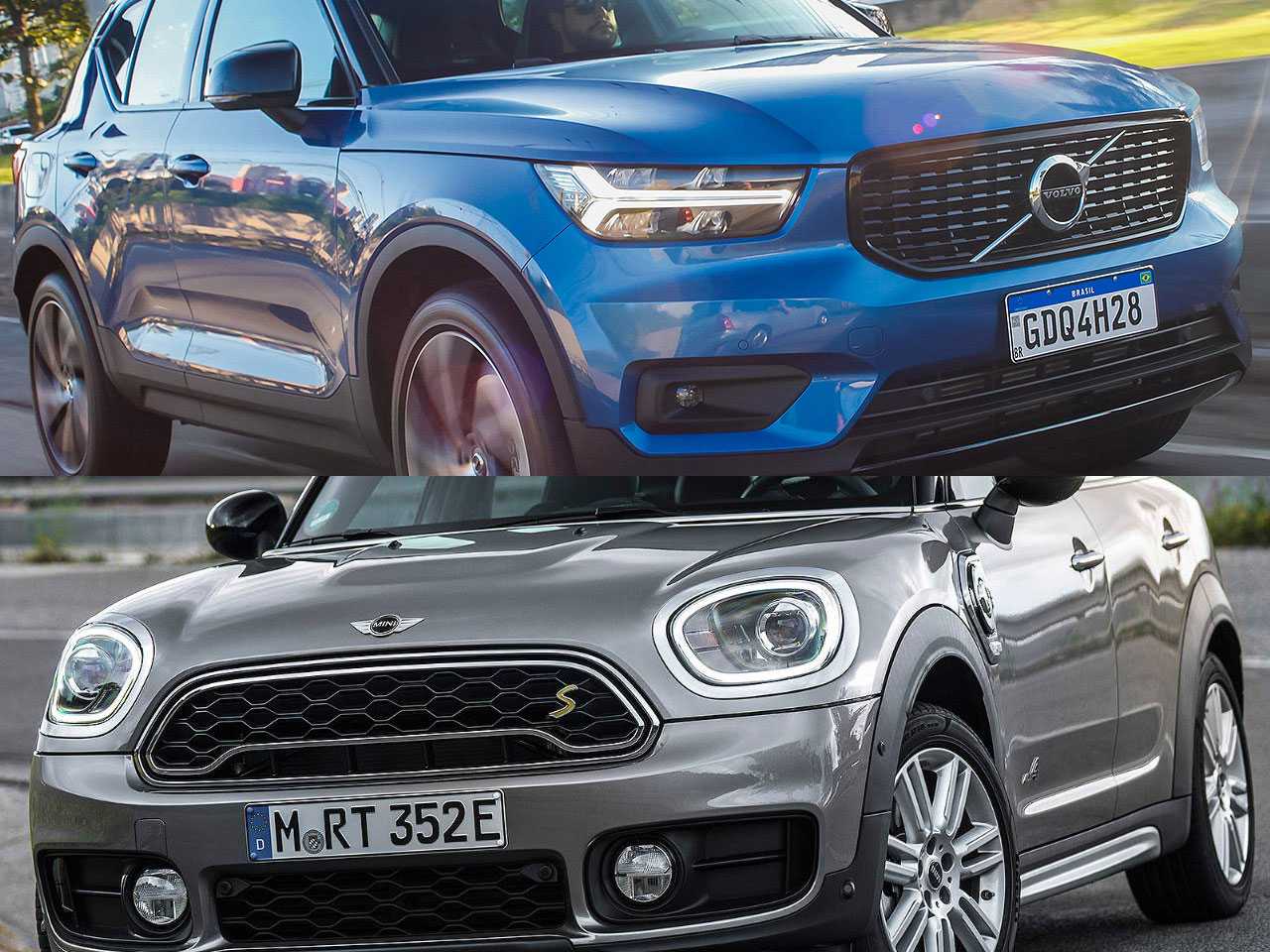 SUVs híbridos premium: Volvo XC40 ou MINI Countryman?