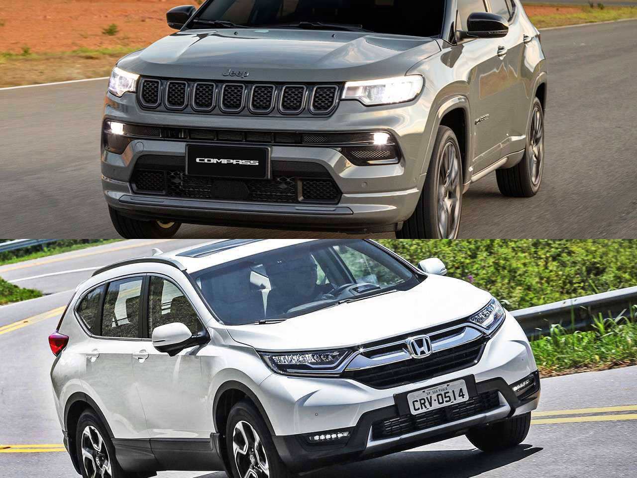 SUVs para família: Jeep Compass 1.3 turbo 2022 ou um Honda CR-V 2018?