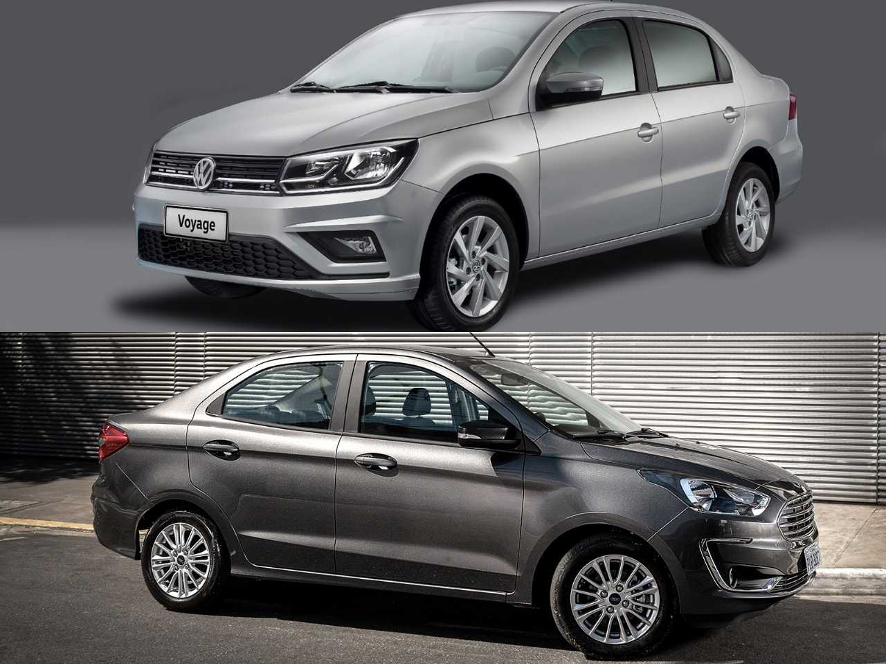 Um Ford Ka Sedan ou um VW Voyage?