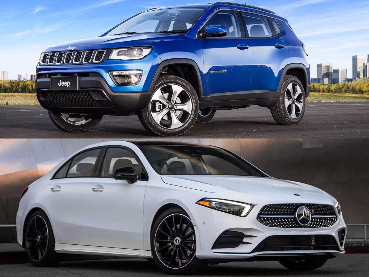 Um Jeep Compass diesel ou um Mercedes-Benz Classe A Sedan?