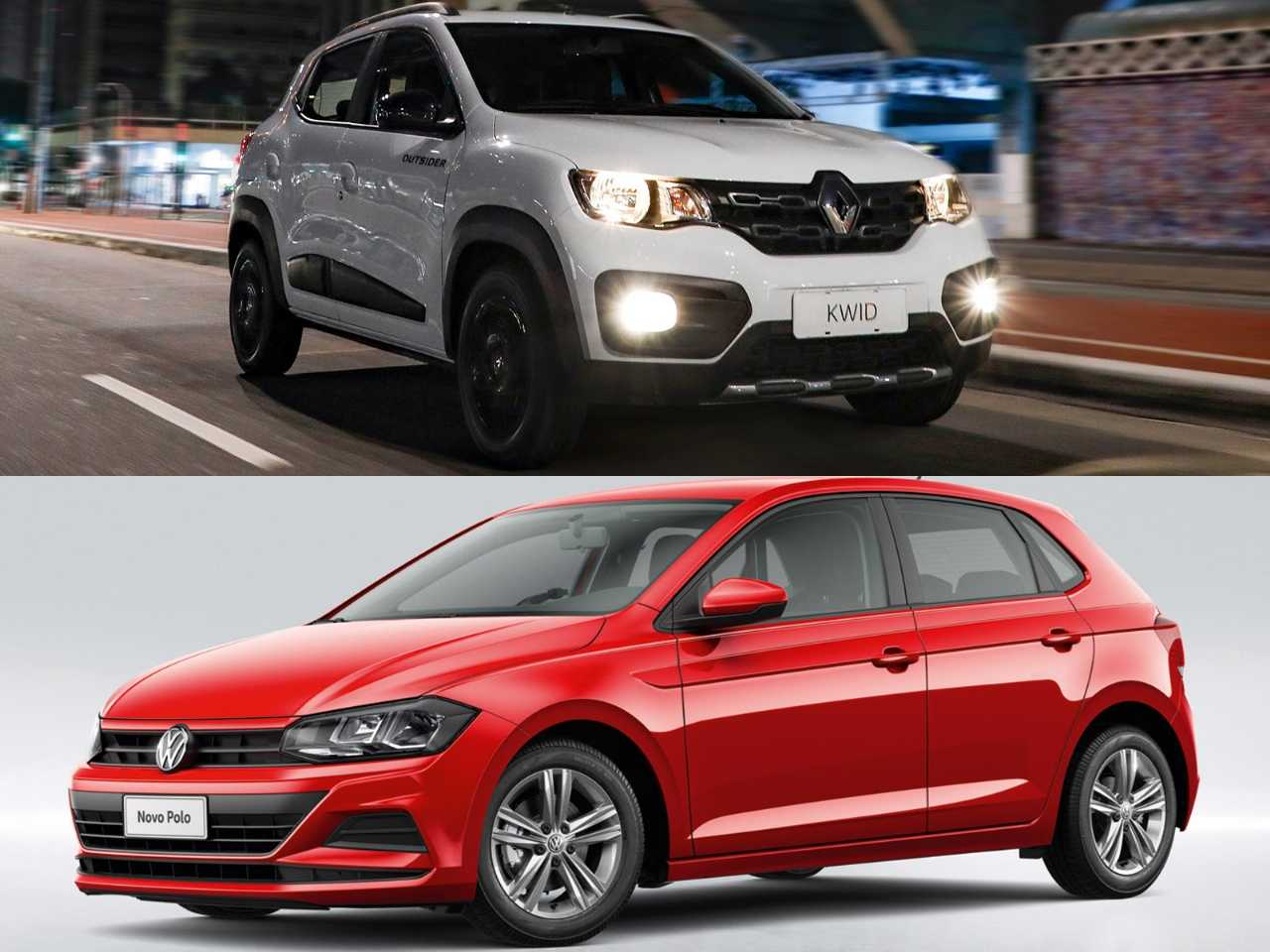 Um Renault Kwid Outsider ou um VW Polo 1.0?