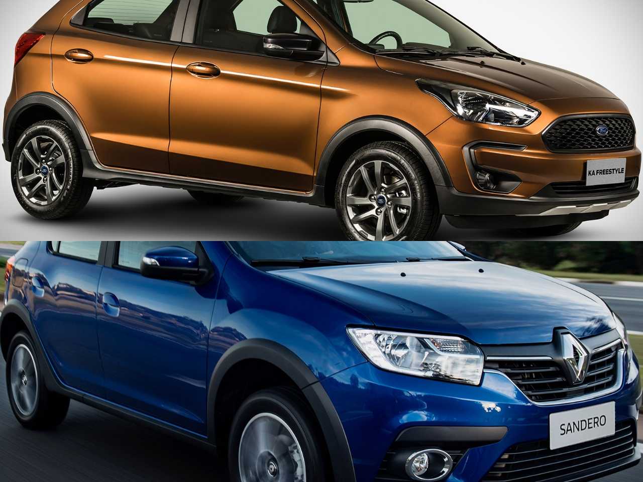 Um Sandero Zen 1.6 CVT ou um Ka FreeStyle 1.5 automático?