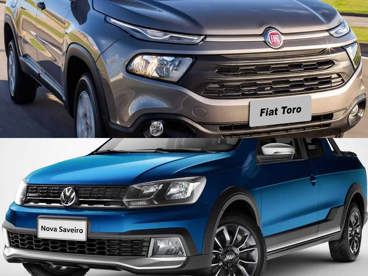 Uma VW Saveiro cabine dupla completa ou uma Fiat Toro de entrada?