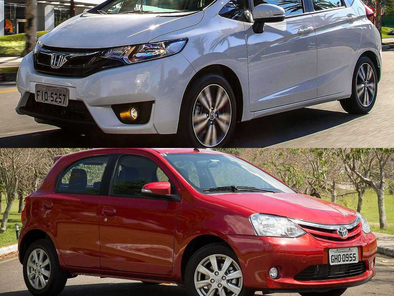 Usados com câmbio automático: Honda Fit LX ou um Toyota Etios X?