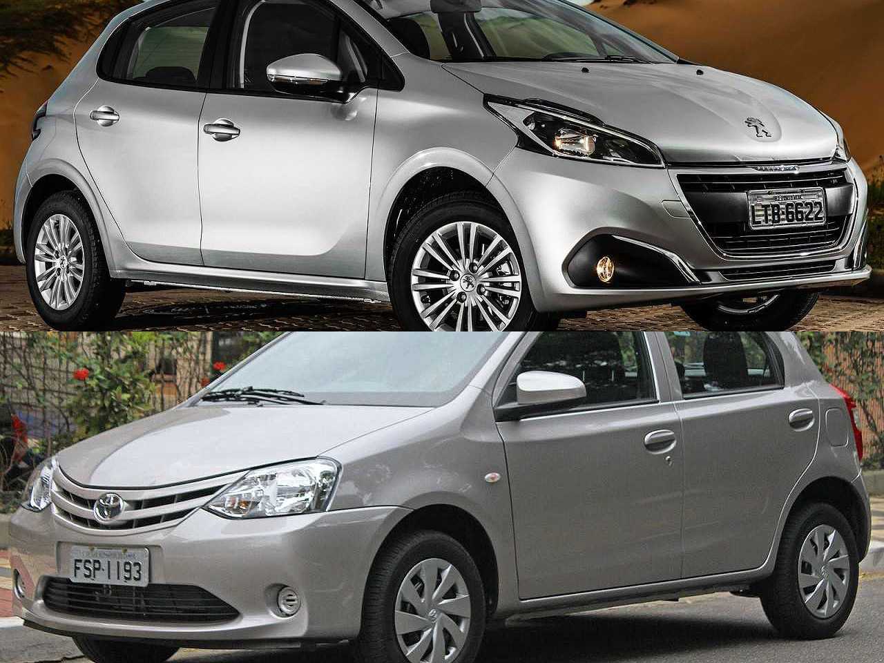 Usados até R$ 40 mil: Toyota Etios 1.3 ou Peugeot 208 1.2?