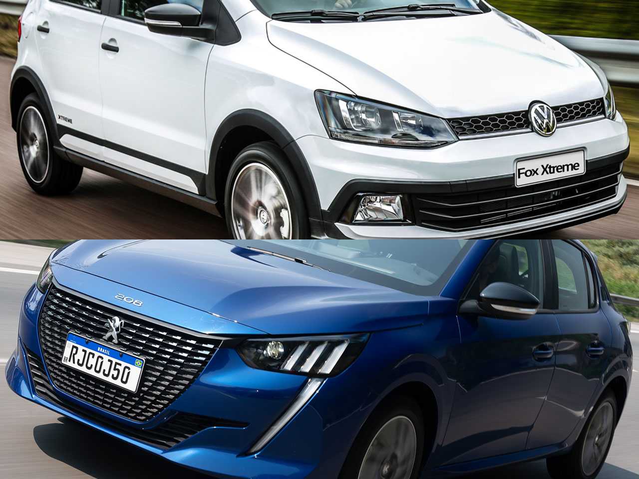 Volkswagen Fox Xtreme 2022 ou um Peugeot 208 Griffe 2021?