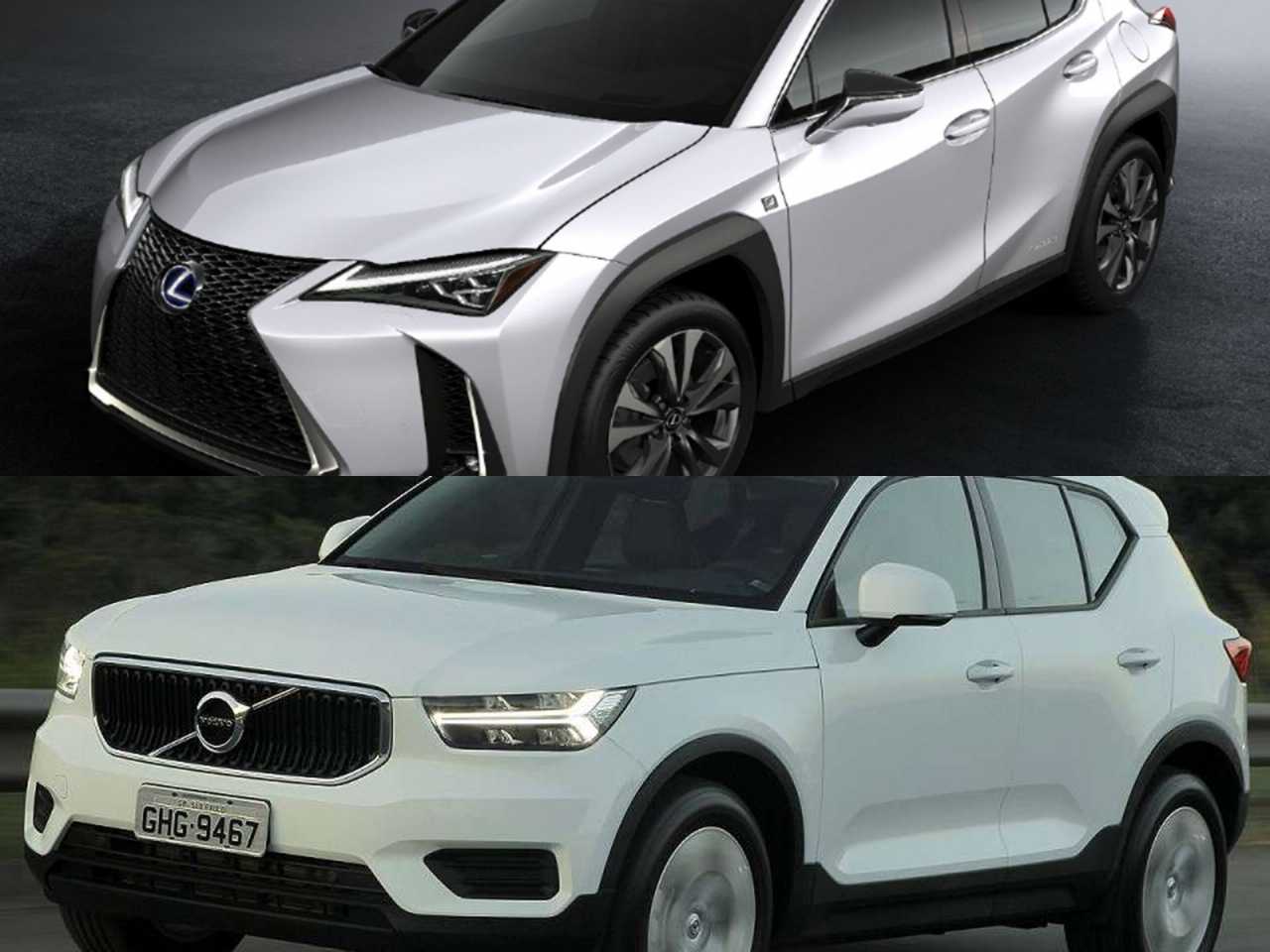 Volvo XC40 ou um Lexus UX 250h, ambos nas versões de entrada?