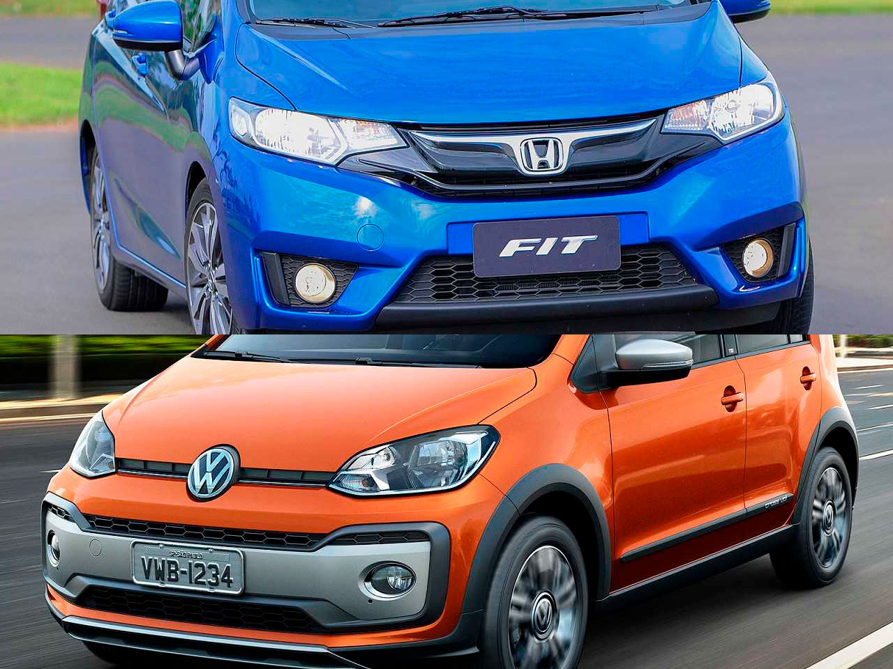 VW cross up! TSI 2019 ou um Honda Fit 2016?