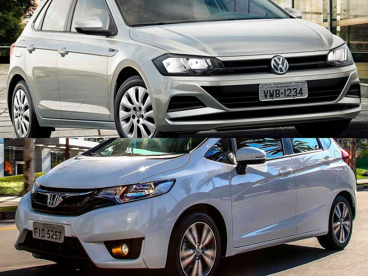 VW Polo 1.6 MSI automático 2020 ou um Honda Fit EX 2016?