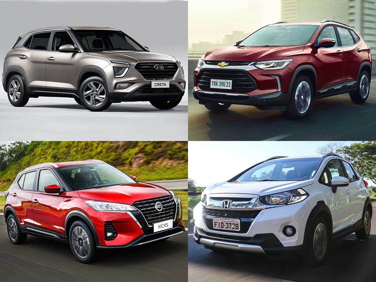Creta Comfort, Tracker LT, Kicks Advance ou WR-V EX?
